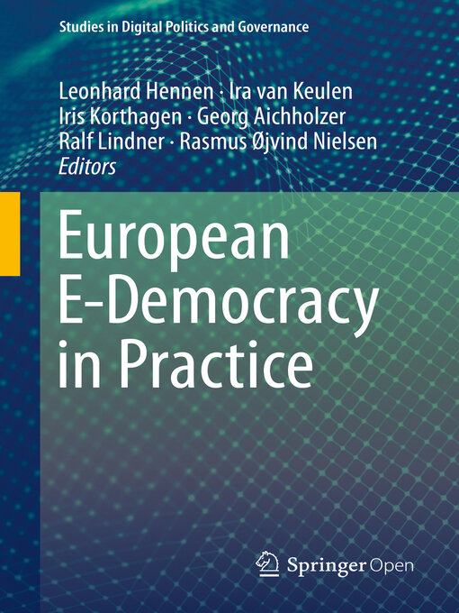 Title details for European E-Democracy in Practice by Leonhard Hennen - Available